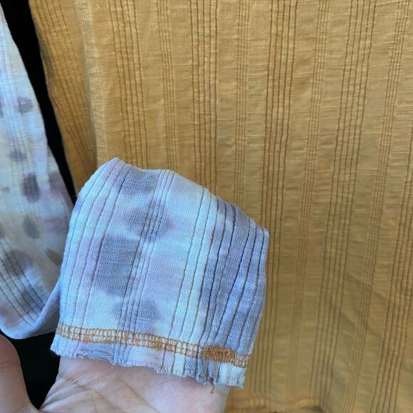 Free People We the free Amber Combo Scoop Neck Big Sur Copper Long Sleeve, Sz S - Picture 5 of 7